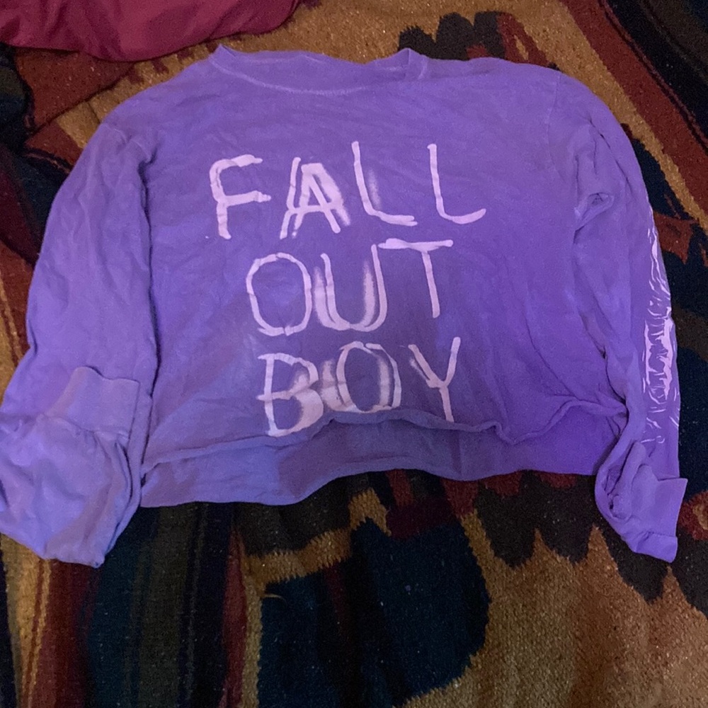 Fall out boy cropped long sleeve